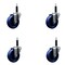 Service Caster 4'' Solid Poly Wheel Swivel 3/4'' Expanding Stem Caster Set, 4PK SCC-EX20S414-SPUS-34-4 - alternate 1